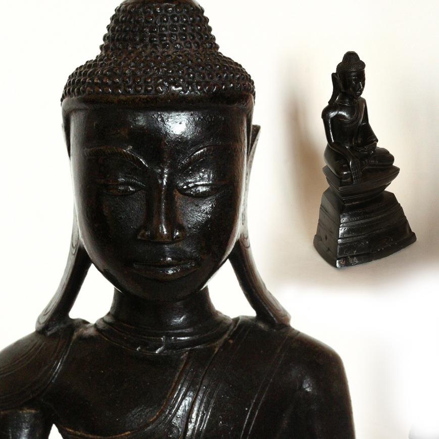 BOUDDHA SHAN EN BRONZE, XVII-XVIIIe siècle