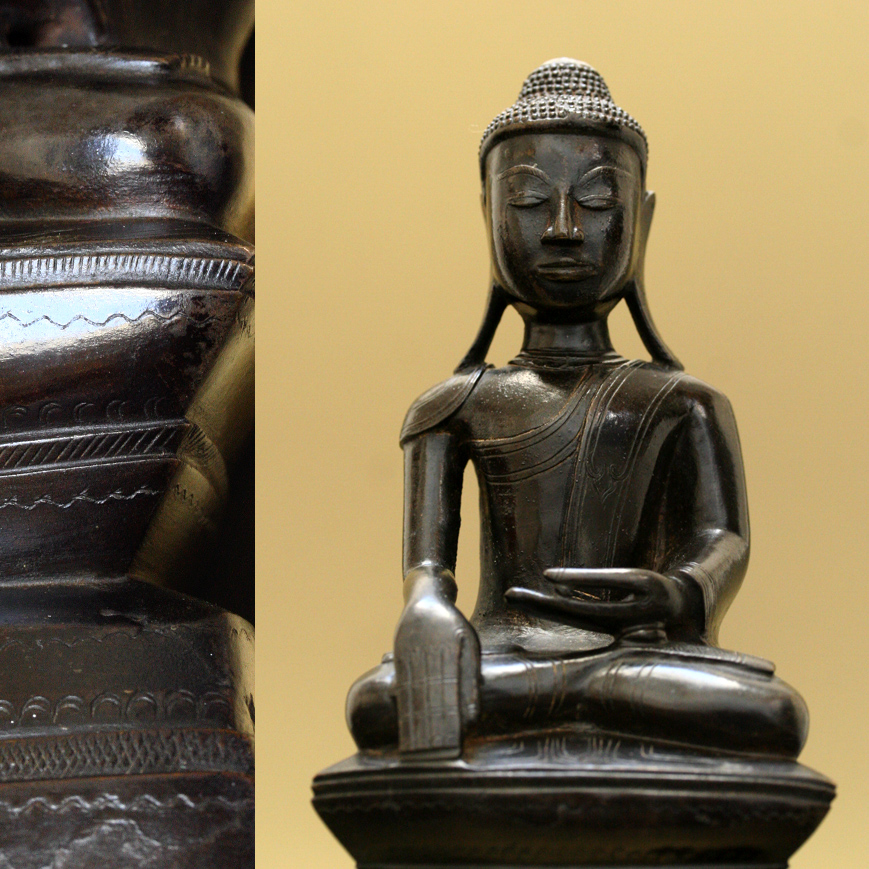 BOUDDHA SHAN EN BRONZE, XVII-XVIIIe siècle