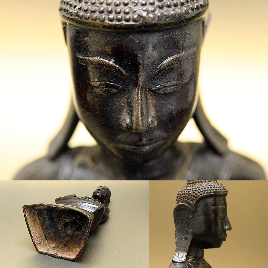 BOUDDHA SHAN EN BRONZE, XVII-XVIIIe siècle