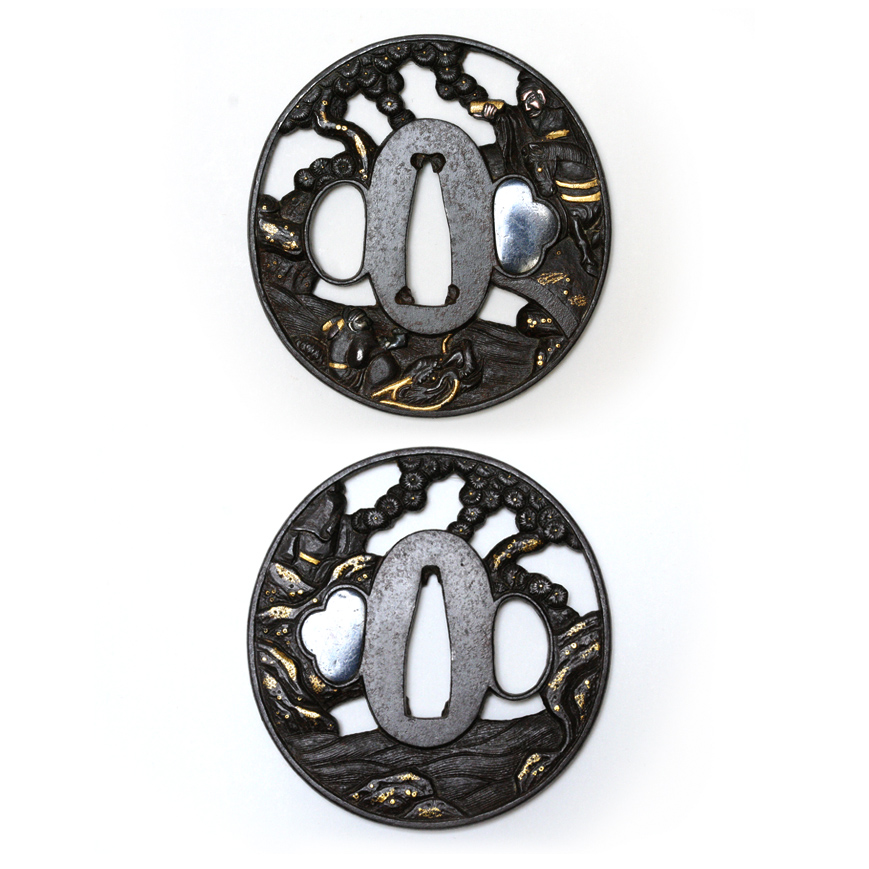 TSUBA NAGAMARU GATA EN FER, 18-19TH SOTEN STYLE