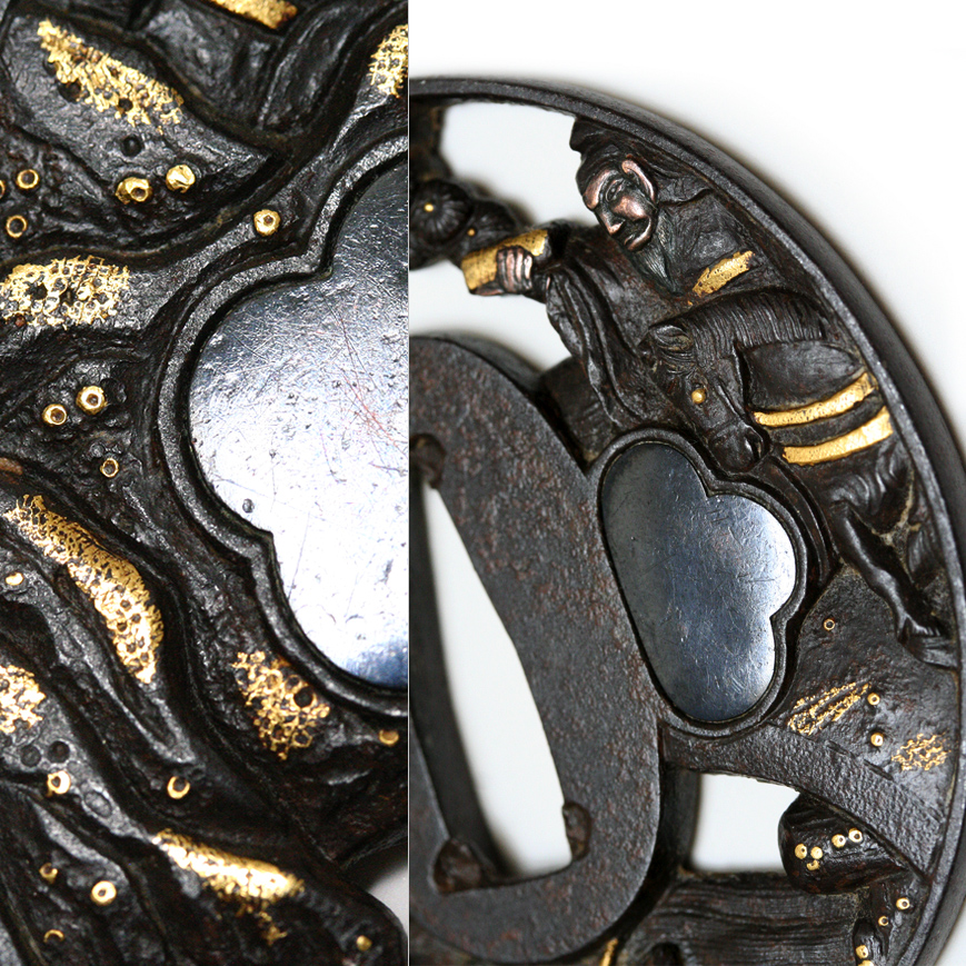 TSUBA NAGAMARU GATA EN FER, 18-19TH SOTEN STYLE