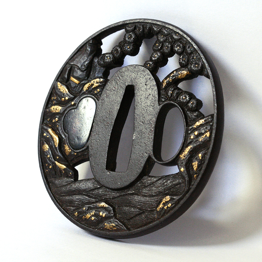 TSUBA NAGAMARU GATA EN FER, 18-19TH SOTEN STYLE