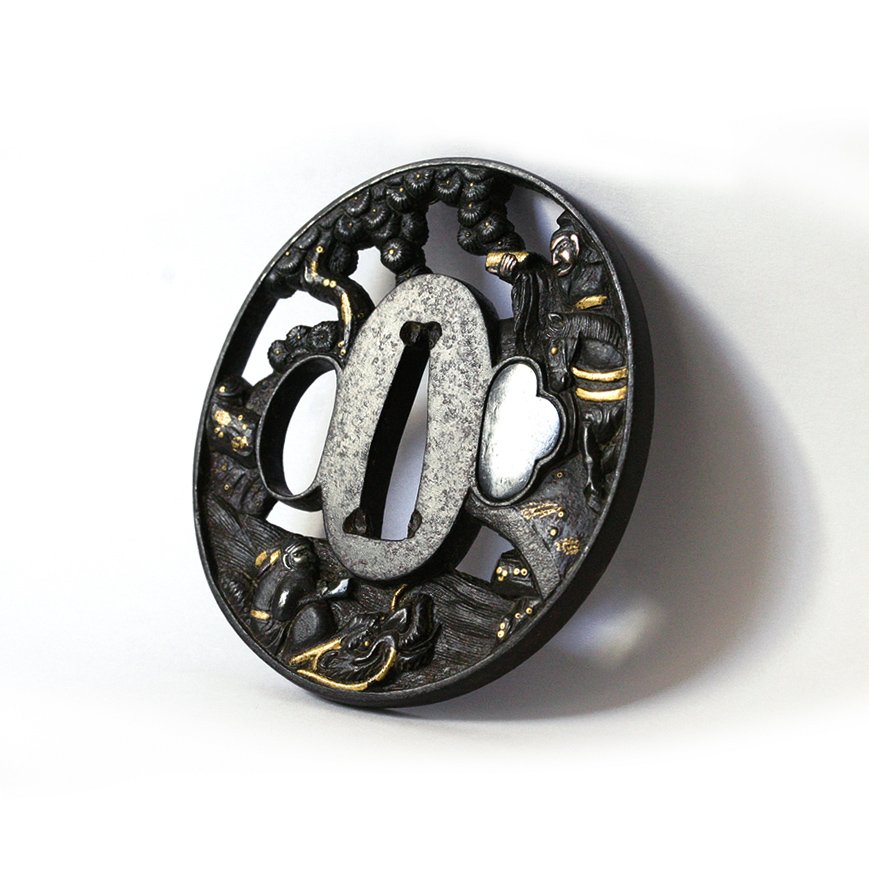 TSUBA NAGAMARU GATA EN FER, 18-19TH SOTEN STYLE