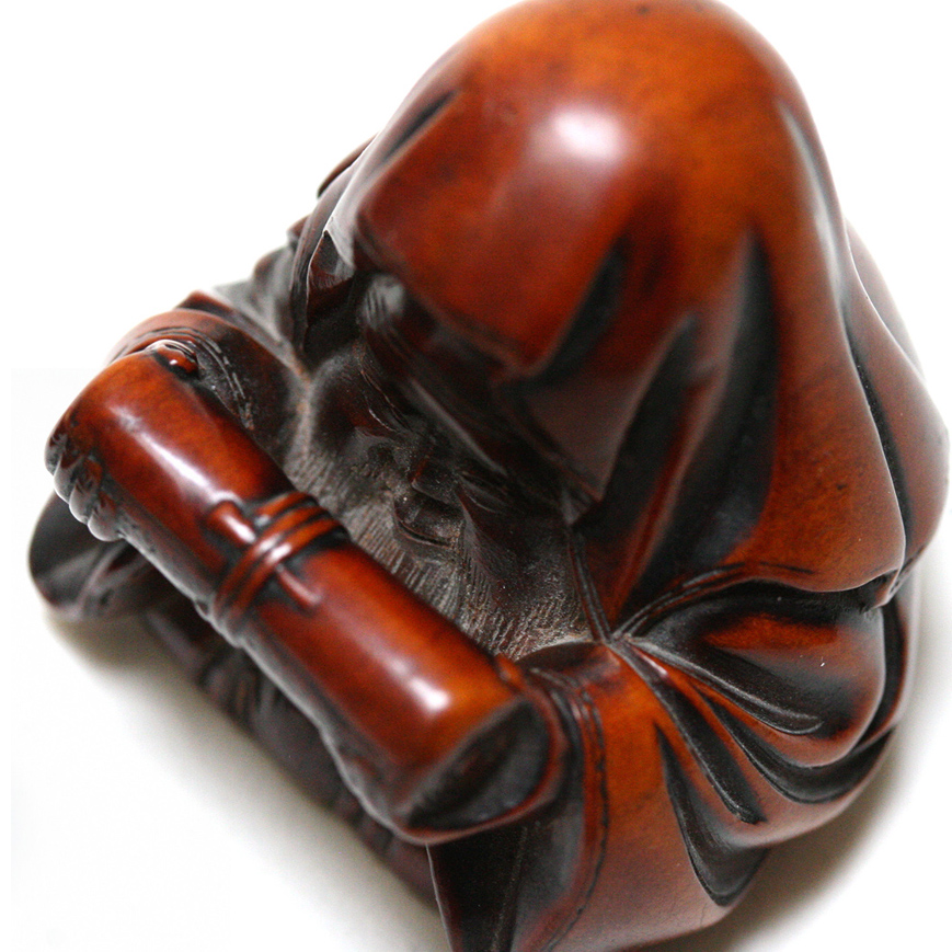 A BOXWOOD NETSUKE BY HOSHUNSAI MASAYUKI, 19th Century