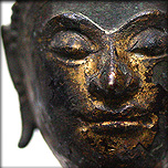 STATUE DE PHRA MALAI EN BRONZE DORÉ, THAÏLANDE-DÉBUT XIXe